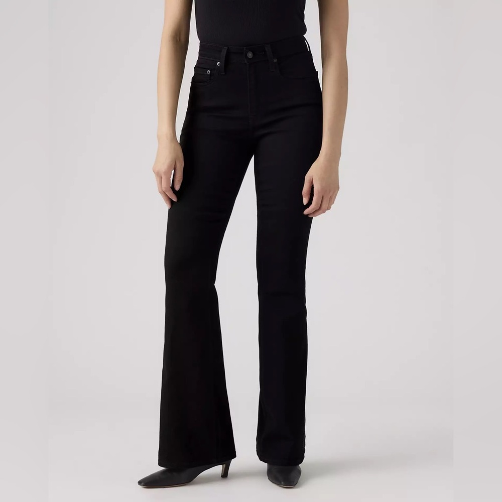 Levi’s 726 High Rise Flare Black Jeans